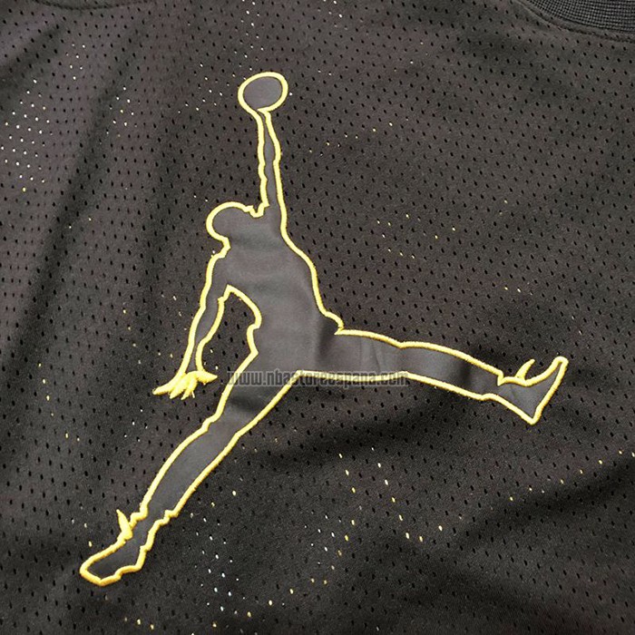 Camiseta Michael Jordan NO 23 Negro Oro